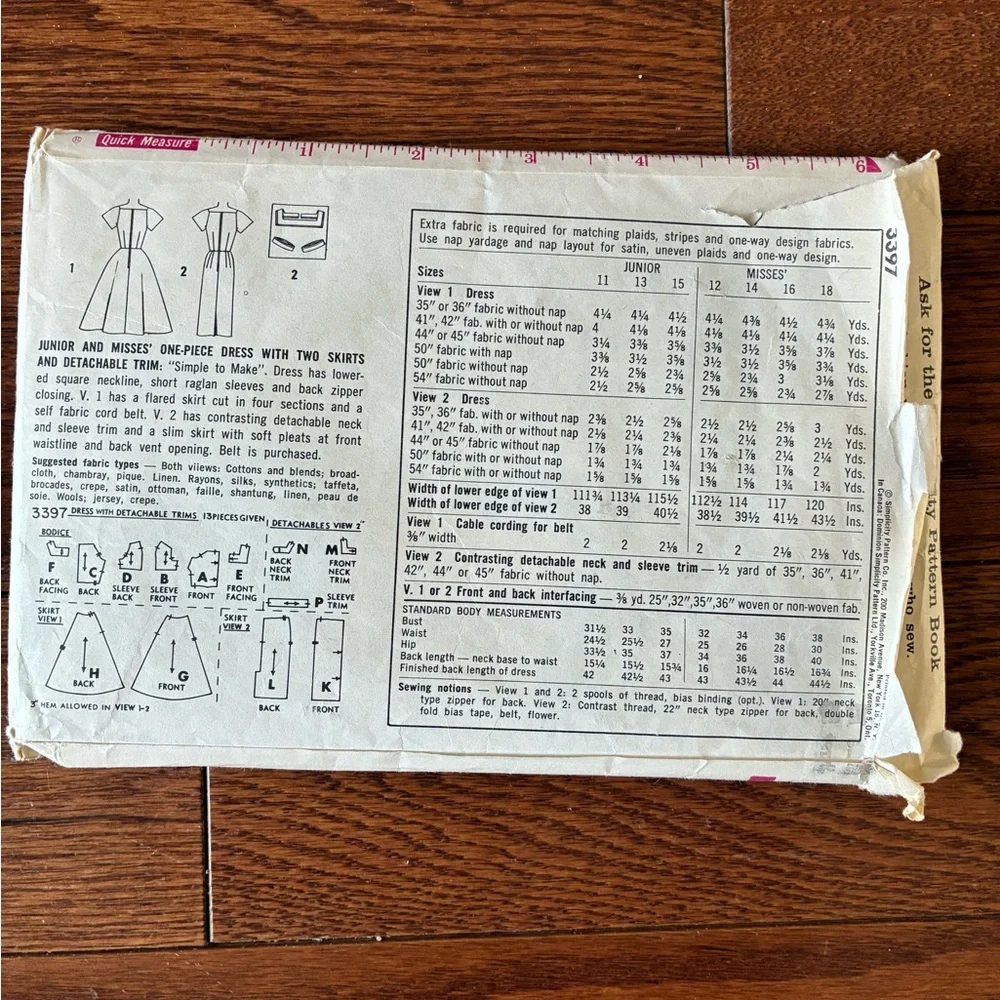 Simplicity Pattern for Dresses - Picture 2 of 2